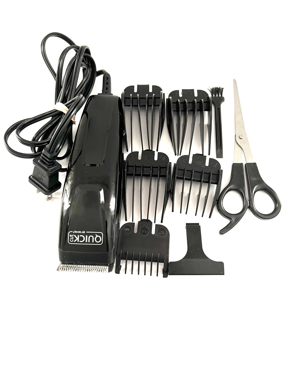 Wahl Quick Cut Hair Clipper Kit Corded Clippers w/ Guards Scissors Comb Set